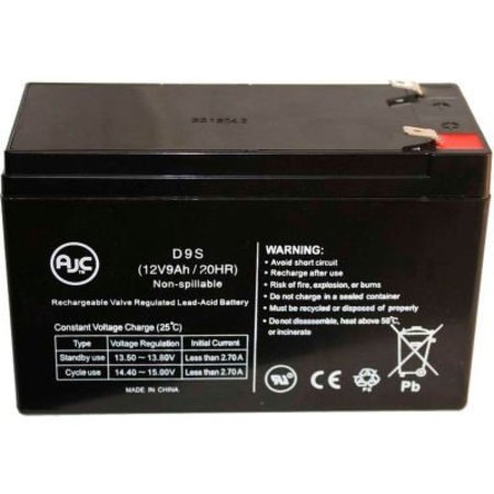BATTERY CLERK AJC¬Æ Opti-UPS DS1000E-RMEC 12V 9Ah UPS Battery OPTI-UPS-DS1000E-RMEC
